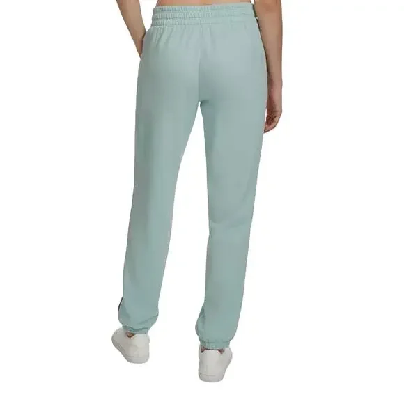 Calvin Klein Women's Fleece Logo Stripe Joggers NWOT SEA LEVEL SIZE XS - Picture 2 of 9